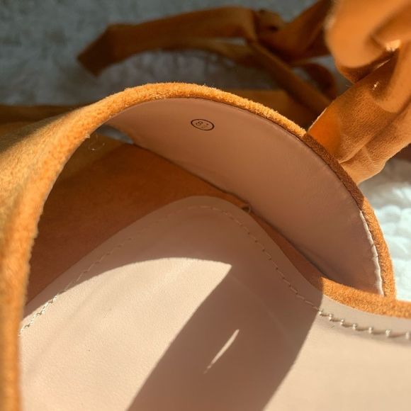 Orange Wedge Sandals - Picture 10 of 13